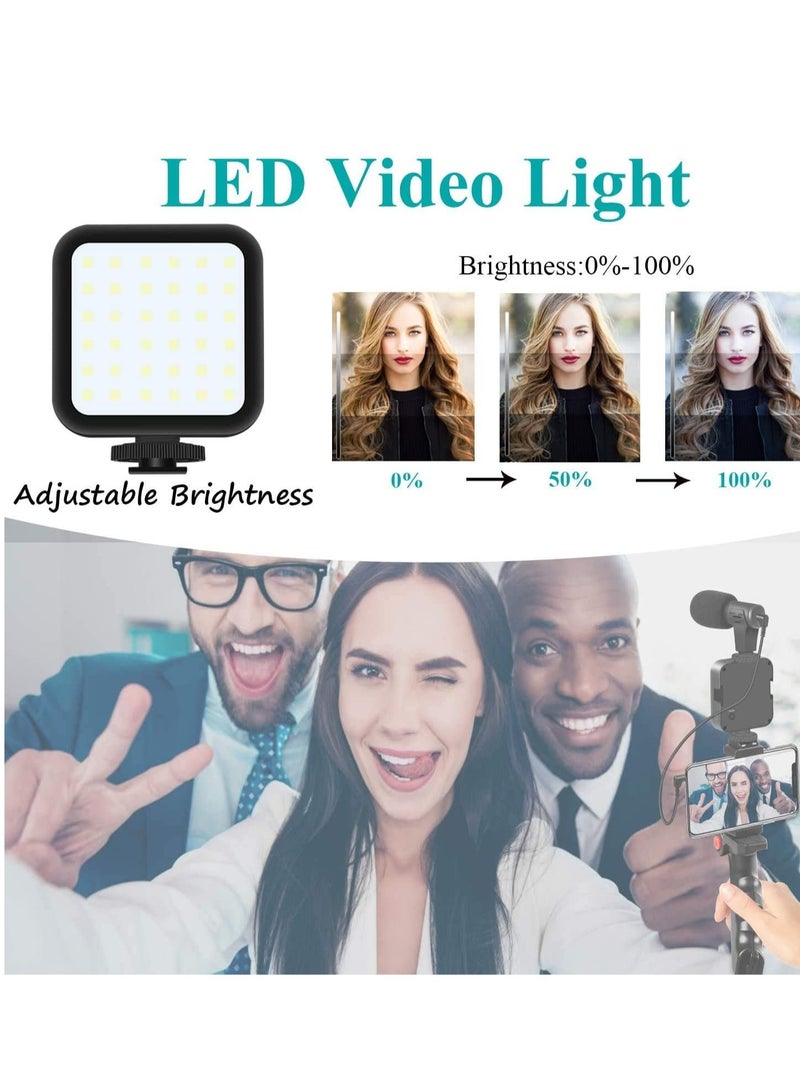 ELTRAZONE smartphone Vlogging Kit for Starter Video Recording, the set with Fill Light + Microphone + Tripod + Phone Clip for YouTube Tiktok Instagram Fitness Yoga - Image 4