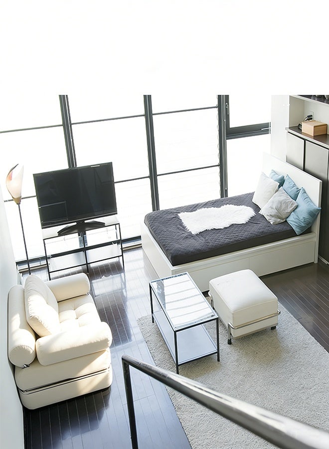 ميريزا سرير أريكة قابل للطي بمقاس فردي | كرسي نوم قابل للتحويل مع وسادة، مرتبة قابلة للطي ودعم للظهر، أريكة أرضية محمولة للمنزل, غرفة المعيشة وغرفة النوم - Image 5