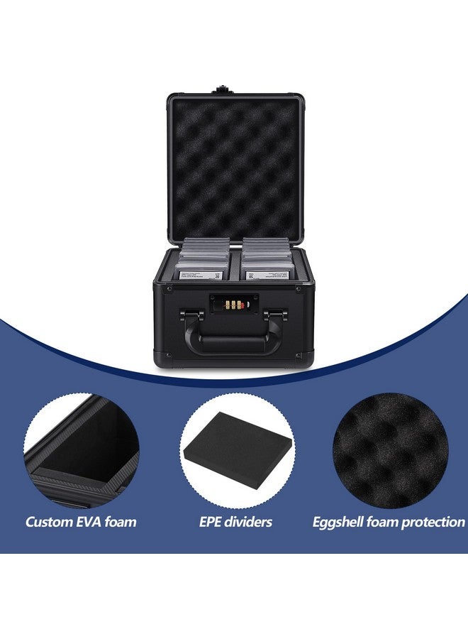 Maitys صندوق تخزين بطاقات مايتيز المصنفة، علبة عرض بطاقات رياضية مقاومة للماء، حقيبة حمل للشرائح - 9 x 10 x 7 بوصة، 2 فتحة - Image 4