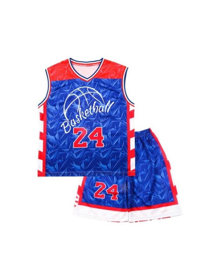 Song Feng Ya Children's Basketball Suit Sports Suit Boy's No.24 Kobe Jersey Summer Student Sleeveless Vest Training Team Uniform - Image 3