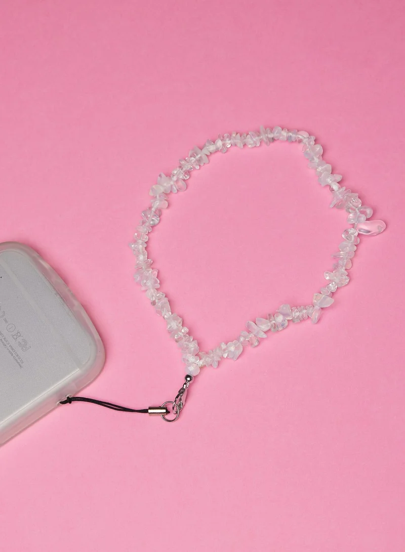 COCONUT LANE Moonstone Crystal Phone Strap