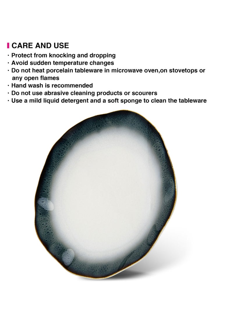 Fissman Dinner Plate 30cm Galactica , Porcelain Plate For Serving, Main Courses And Meals, Microwave, Oven, and Dishwasher Safe, Scratch Resistant, Kitchen Tableware  - Image 3