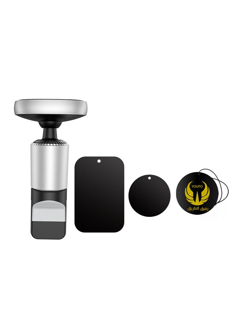 YOUFO Magnetic Car Phone Holder | Air Vent Mount | 360° Rotation | Universal for iPhone, Samsung, All Smartphones with Metal Ring Y4811
