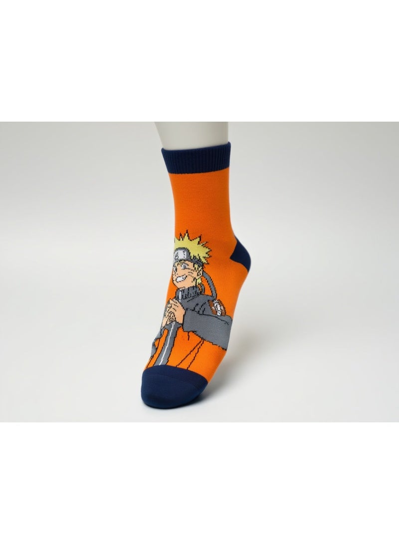 Naruto 3 PAIRS | NARUTO ANKLET SOCKS 78% COTTON| 18% POLYESTER | 4% ELASTANE - Image 3