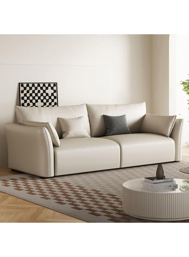 Poppins HOME Concealed Support Standard Sofa with Flared Arm - Modern Off-White - Image 1