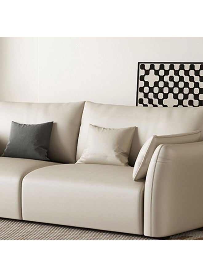 Poppins HOME Concealed Support Standard Sofa with Flared Arm - Modern Off-White - Image 4