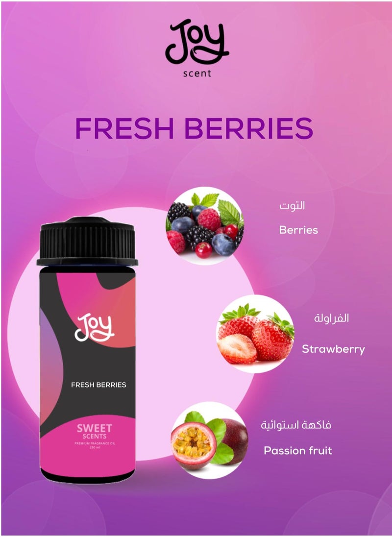 Joy Scent FRESH BERRIES fragrance oil bottle 100 ml  - Image 3
