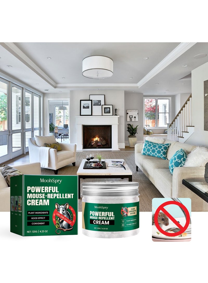 مون كريم طارد الماوس في الهواء الطلق المنزل داخلي طارد الماوس محرك طارد الماوس تجنب حماية المنزل - Image 4