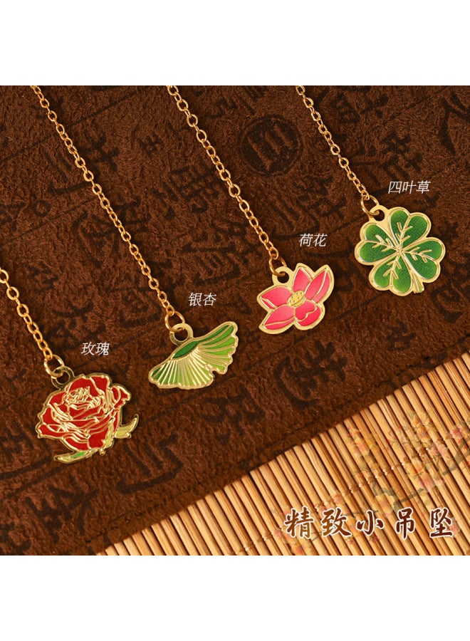 HELPS Creative Hollow Brass Bookmark Student Special-shaped Metal Chinese Style Pendant Book Page Clip Cultural And Creative Learning Stationery - Image 4