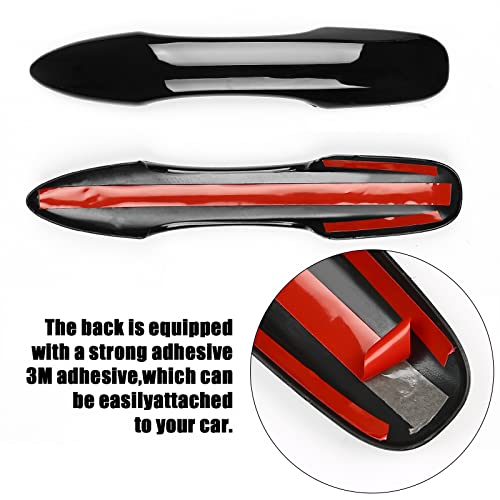 sportuli Black Side Mirror Covers and Handle Caps Replace for 2020 2021 2022 2023 2024 2025 Toyota Corolla Accessories, with Smart Key Holes - Image 4