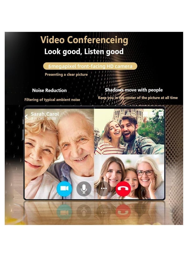 X - Prime 💻 10.1-Inch HD AMOLED Android Tablet | 8GB RAM + 256GB ROM | Dual SIM 5G + Wi-Fi | Dual Camera | Slim Design | Google Meet & Zoom Supported – Gray - Image 2