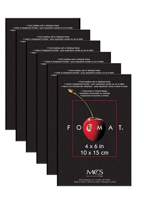 MCS Industries 4 by 6Inch Format Frames 6Pack