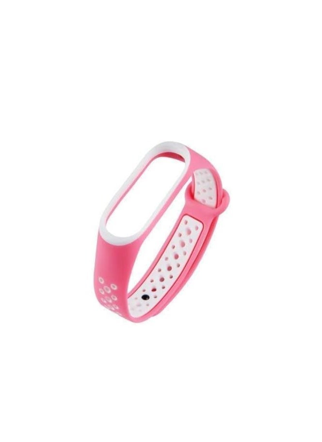 Tentech Smart Watch Band for Xiaomi Mi Band 5/6/7 Silicone Sport Strap Breathable Replacement Wristbands for Xiaomi Mi Band M5/M6/M7 Watch Accessories - Pink & white - pzsku/ZD766CEBC1CAC995A59F3Z/45/_/1714486310/d074e729-ebb3-4edb-a142-e9e70dc258ca