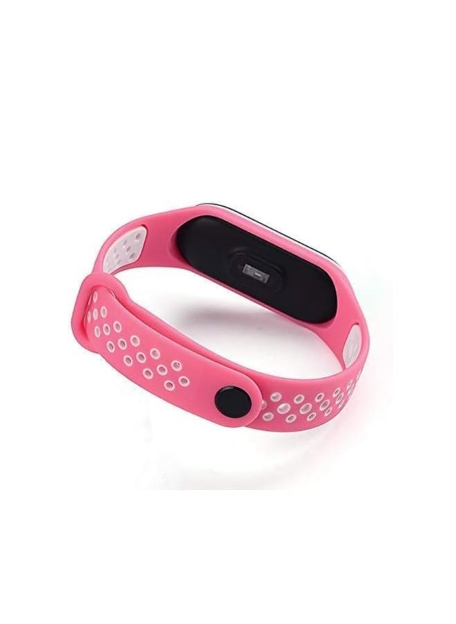 Tentech Smart Watch Band for Xiaomi Mi Band 5/6/7 Silicone Sport Strap Breathable Replacement Wristbands for Xiaomi Mi Band M5/M6/M7 Watch Accessories - Pink & white - pzsku/ZD766CEBC1CAC995A59F3Z/45/_/1714486321/9335978e-40f6-436b-aca5-67bb10614f04