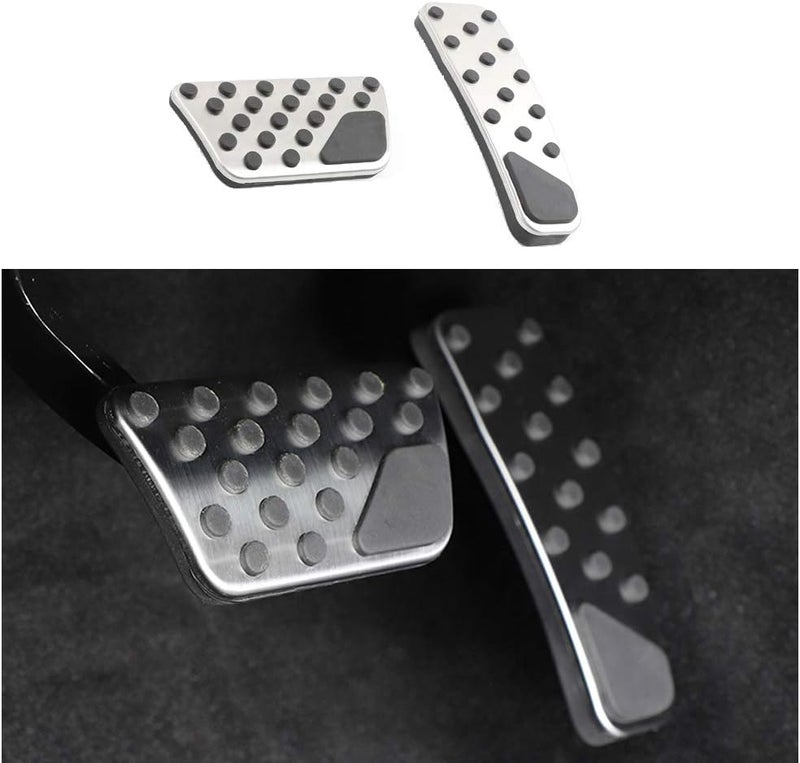 Keptrim for Charger Challenger Chrysler Stainless Accelerator Gas Brake Pedal Pad Kit for 2009-2021 Dodge Challenger Charger Chrysler300, 2pcs - Image 1