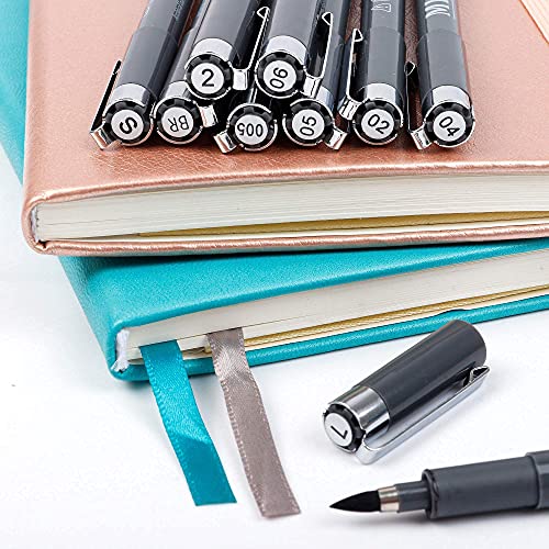 Vanstek 16 Pack Hand Lettering Pens, Calligraphy Pens Markers, Black Ink for Beginners Writing, Lettering, Journaling, Art Drawing, Signature, Illustrations and Office School Supplies - Image 3