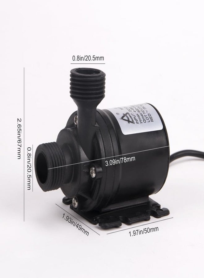 KOOBOOK 1Pcs Ultra Quiet Mini Brushless Motor Submersible Water Pump DC 12V Lift 5M 800L/H Multifunction Threaded Water Pump - Image 4