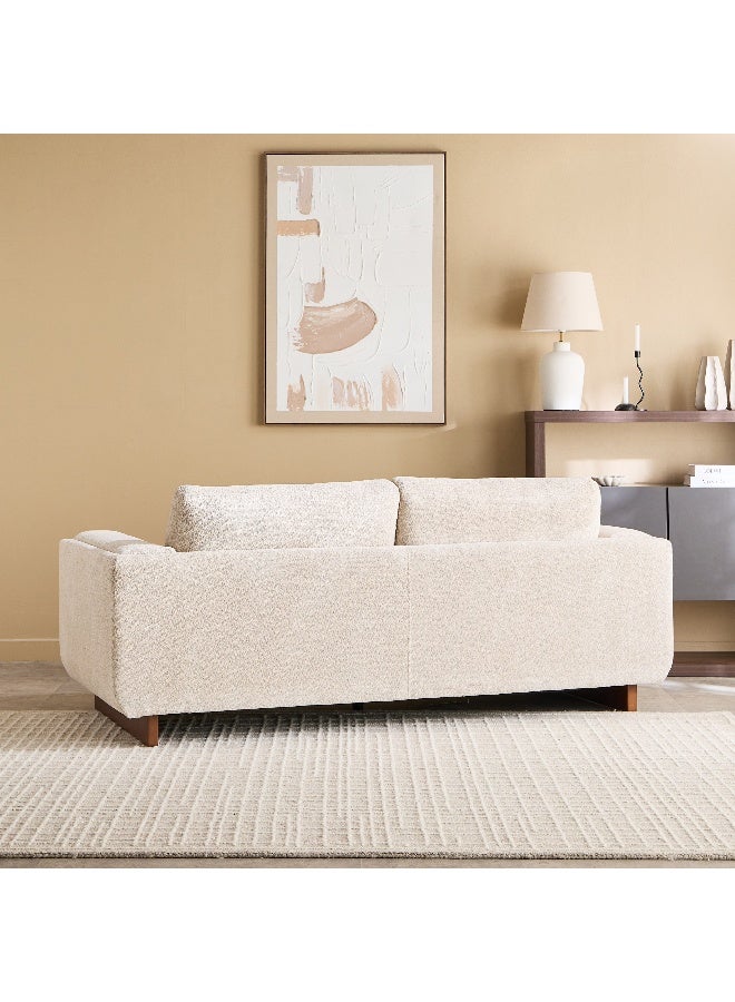 Home Box Haven 3-Seater Fabric Sofa in Beige - Image 3