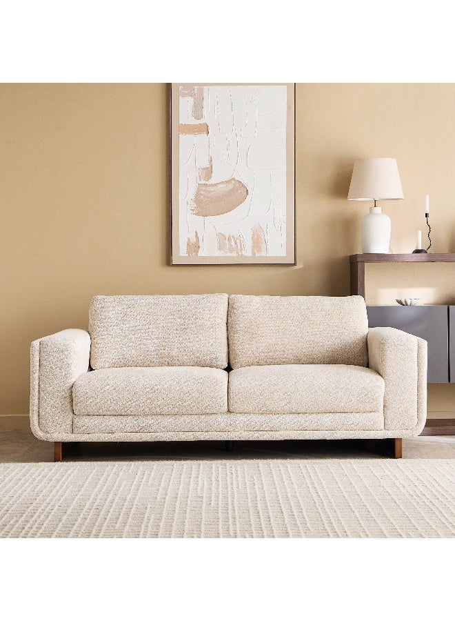 Home Box Haven 3-Seater Fabric Sofa in Beige - Image 2