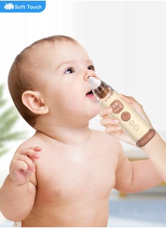 Soft Touch Baby Nose Sucker Baby Nose Cleaner Nasal Aspirator for Baby with 3 Soft Silicone Tips Adjustable Suction Electric Nose Suction for Baby Built-in Music & Light Soothing  - Image 2