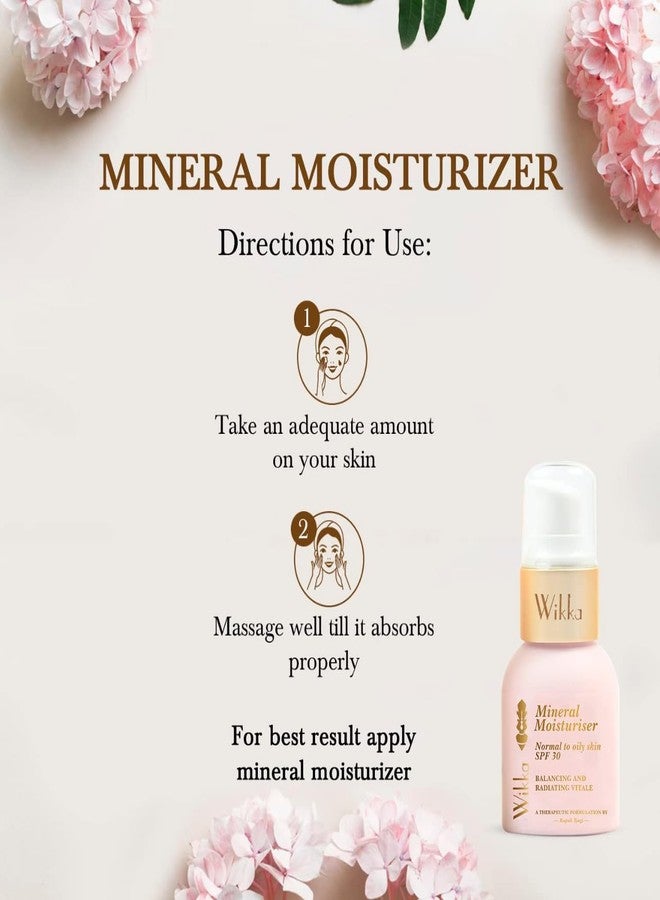 Wikka Mineral Moisturizer with SPF 30 | Hydrating Daily Face Cream for Normal to Dry Skin | Sun Protection & Nourishment - Image 2