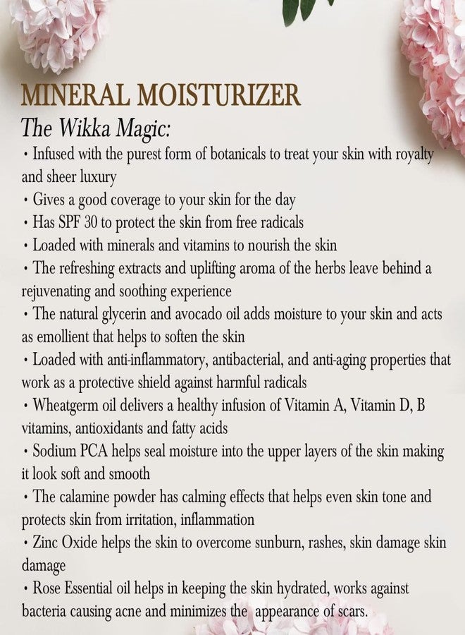 Wikka Mineral Moisturizer with SPF 30 | Hydrating Daily Face Cream for Normal to Dry Skin | Sun Protection & Nourishment - Image 4