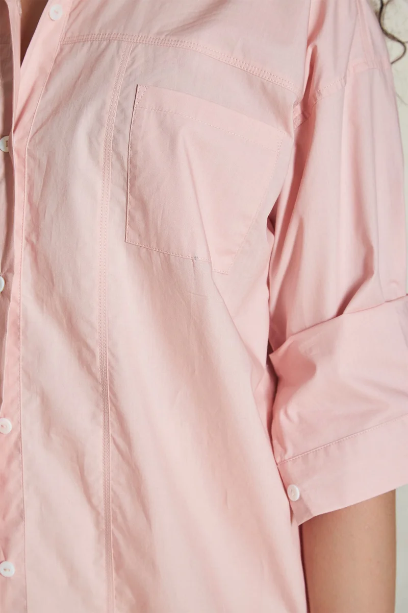 Virgio Cotton Button Vacation Down Shirts for Women