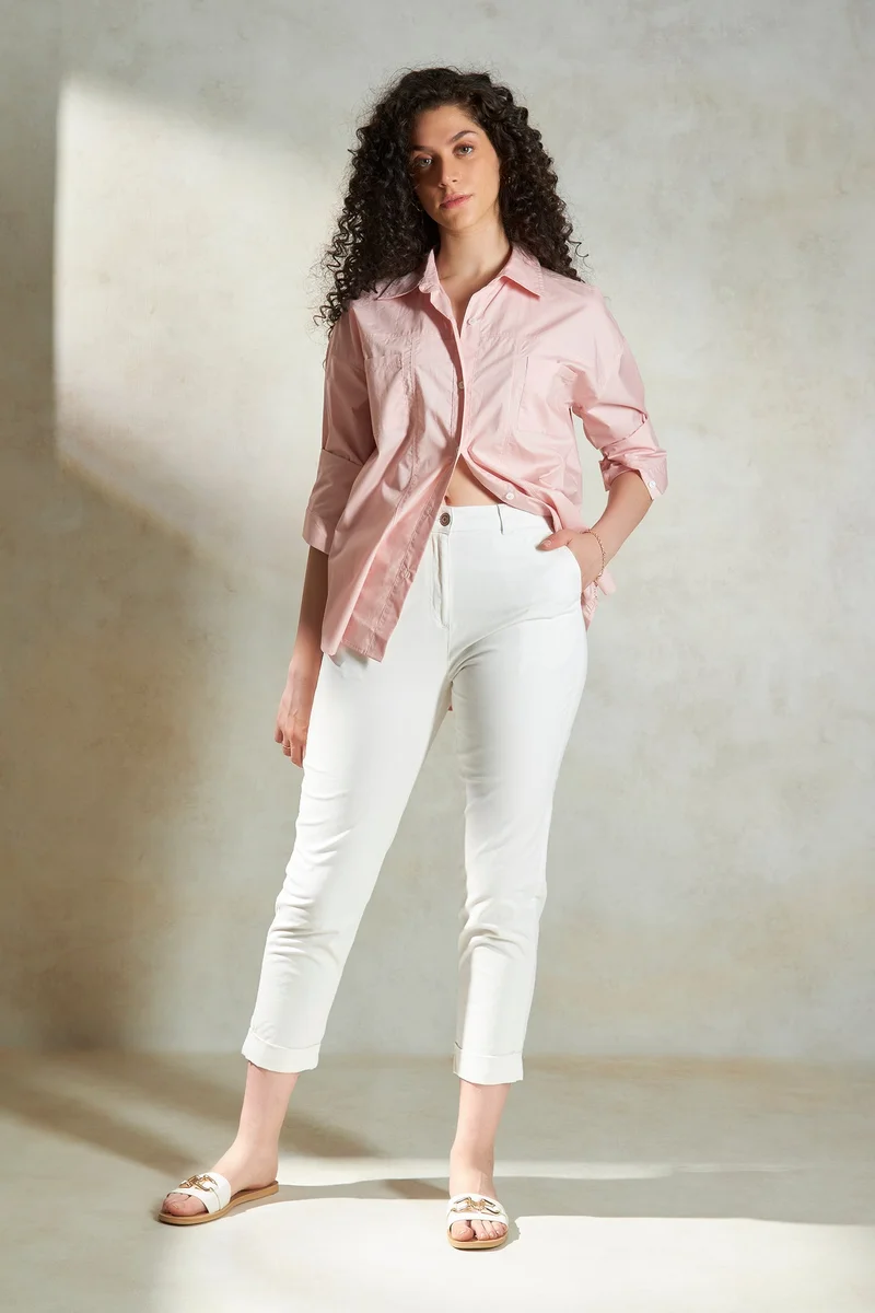 فيرجيو Cotton Button Vacation Down Shirts for Women