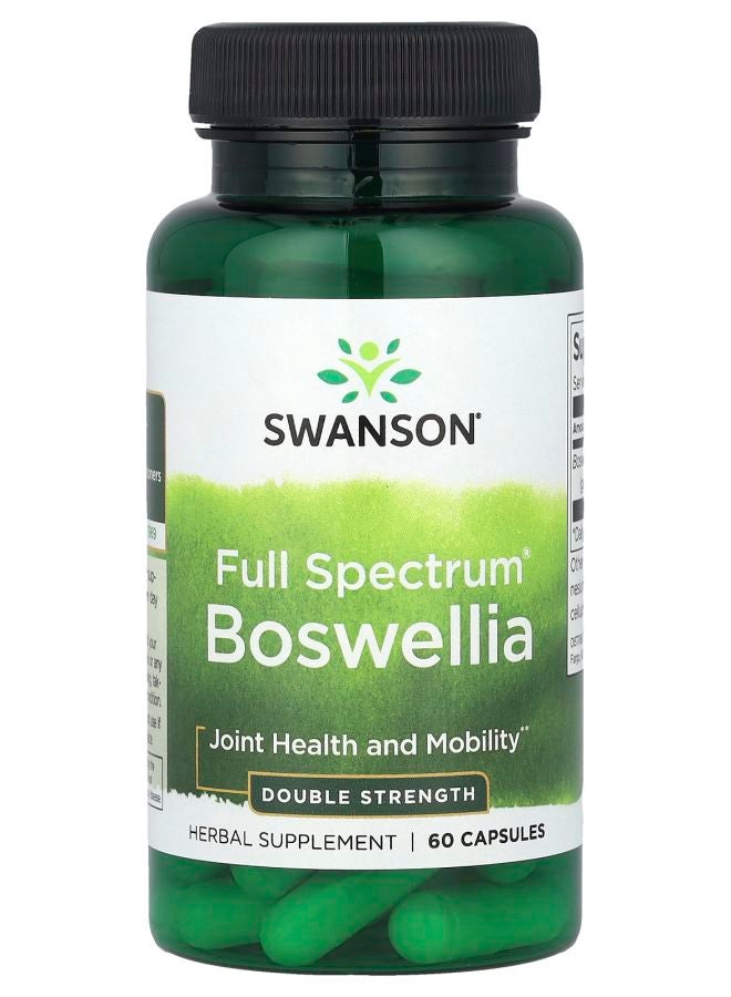SWANSON بوسويليا كامل الطيف® قوة مضاعفة 60 كبسولة