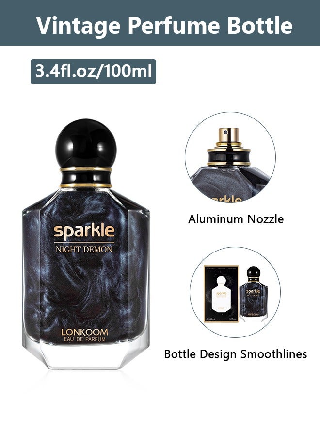 LONKOOM Sparkle Night Demon EDT For MEN 100ML - Image 4