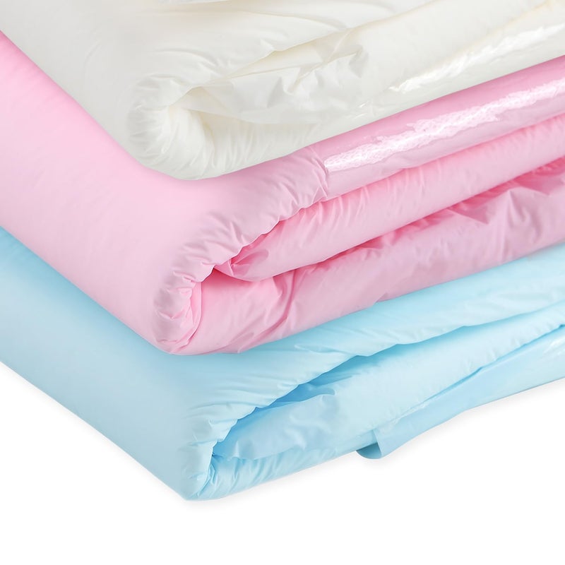 CutiePlusU Adult Diapers Heavy Absorption Dry Surface Disposable Adult Diaper All Night-Blue,Pink,White 3 Pieces (Large 37"-47") - Image 3