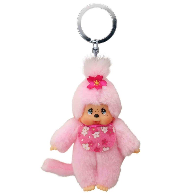 Sekiguchi 242467 Monchhichi Cherry Blossom Keychain, Floral, Pink, 10 cm - Image 2