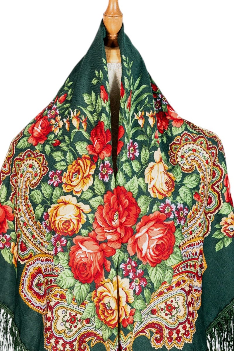 D'Daniela Alla Women's Eastern European Cotton Tassel Shawl - Image 2