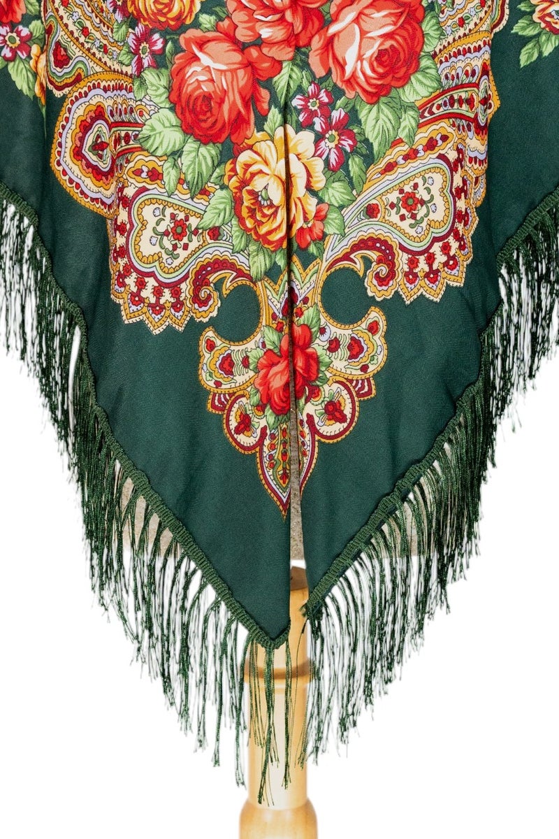 D'Daniela Alla Women's Eastern European Cotton Tassel Shawl - Image 3