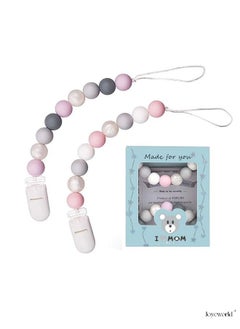 Joyeworld 2pcs Soother Teething Pacifier Clip Set  - Image 1