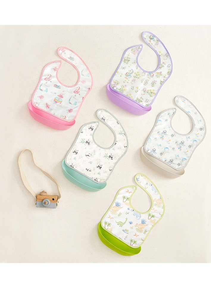 Nariele New 5-Piece Set of Baby Eating Bibs