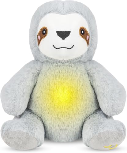rytopt Breathing Stuffed Animal Breathing Sloth Four Gear Adjustment Volume Control Rhythmic Breathing Motion with Music Lights Perfect for Relieving Gift - Image 1
