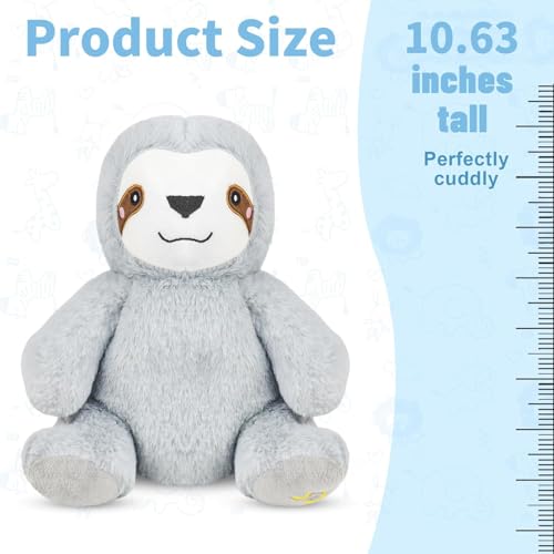 rytopt Breathing Stuffed Animal Breathing Sloth Four Gear Adjustment Volume Control Rhythmic Breathing Motion with Music Lights Perfect for Relieving Gift - Image 5