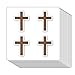 GUVSPTI Cross Christian Stickers 1in for Scrapbooking Arts Craft Kids DIY Journals 80Pack - Image 3