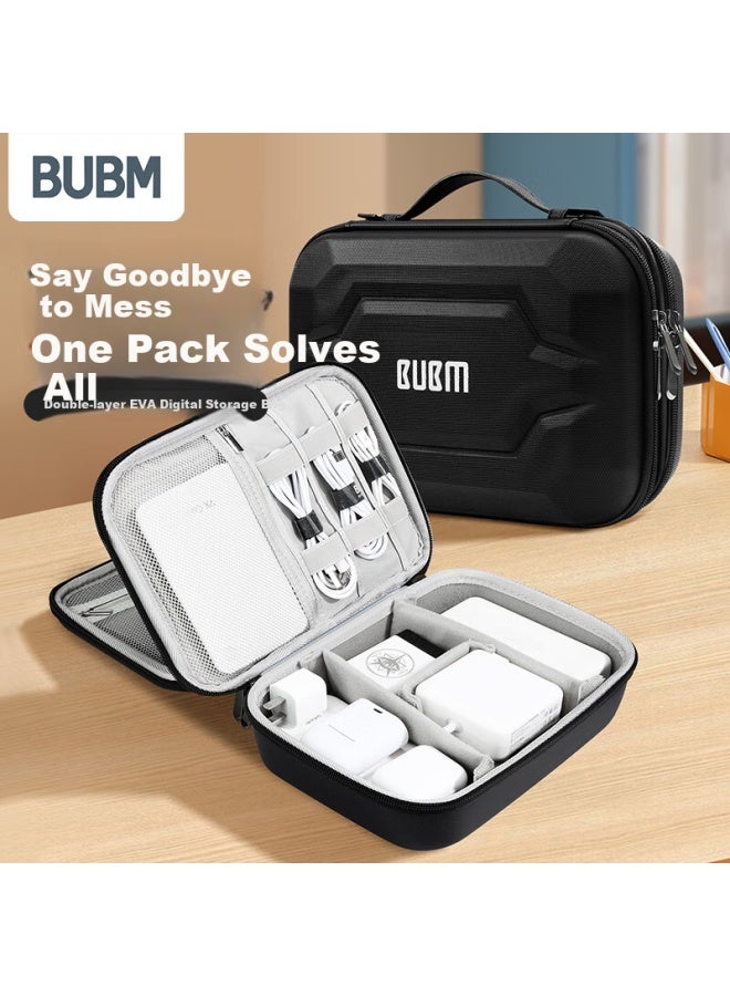 Bubmeva Digital Storage Bag For Chargers And Mice, Portable Pouch, Shockproof Accessory Case For Power Banks And Hard Drives - Image 1