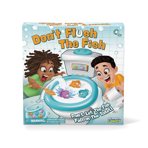 PlayMonster Dont Flush The Fish Board Games for Kids Board Games for Family Game Night for Kids and Adults Fun Balancing Game MultiPlayer Preschool Toddler Toys Ages 4 - Image 1