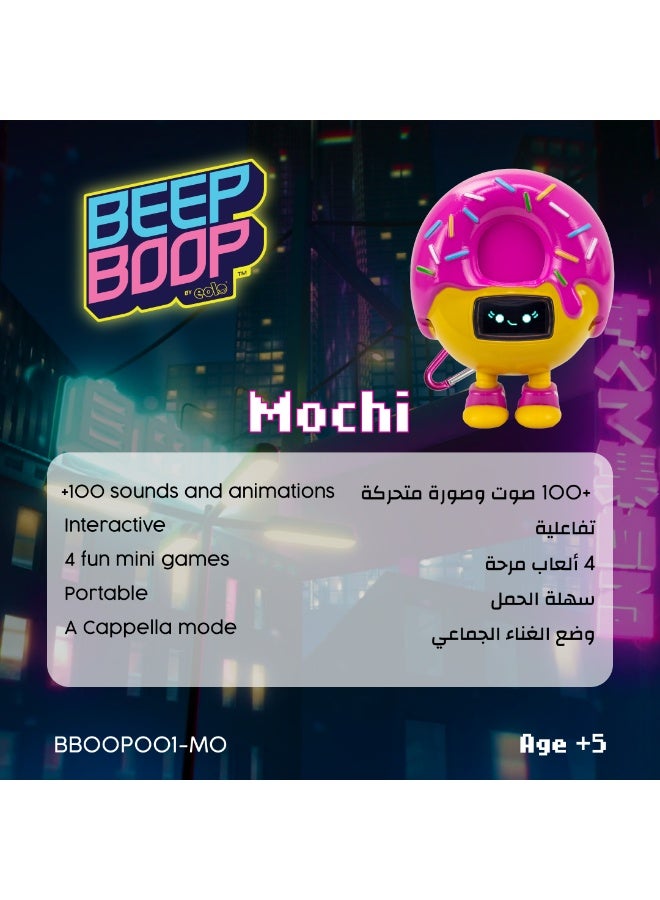 EOLO تمثال حيوان أليف تفاعلي بيب بوب - موشي | العب 4 ألعاب صغيرة | شخصية رقمية بحجم الجيب مع أكثر من 100 صوت ورسوم متحركة | حيوان أليف إلكتروني قابل للجمع | خذه في كل مكان مع مشبك مفتاح | لعب تخيلي ومهارات رعاية مثالية للأطفال - Image 5
