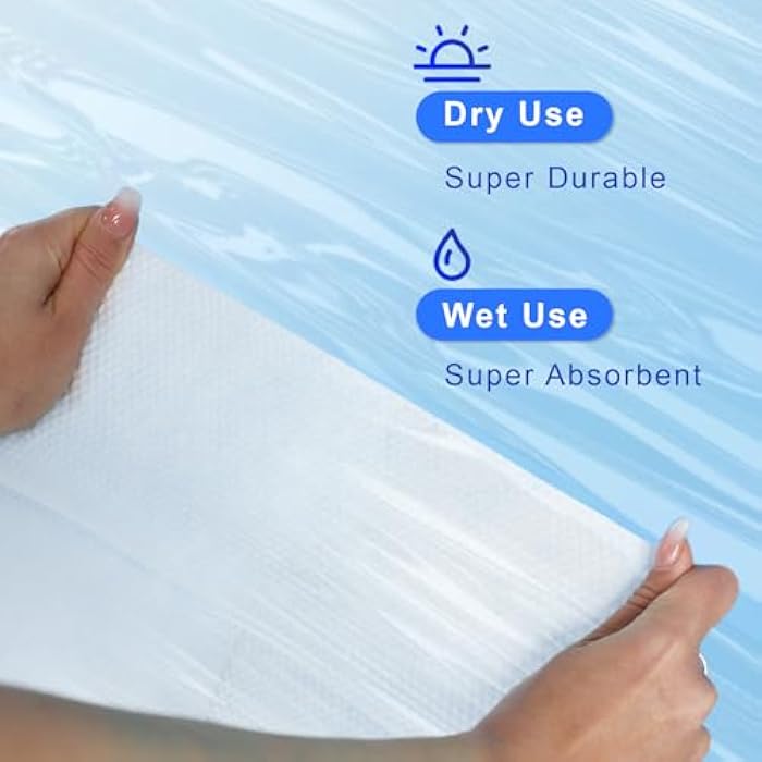 BILIYA XL Disposable Face Towels,100% Biodegradable,Ultra Soft Makeup Remover Wipes for Sensitive Skin, 10 x 12 "50 Ct, 1 pack - Image 4