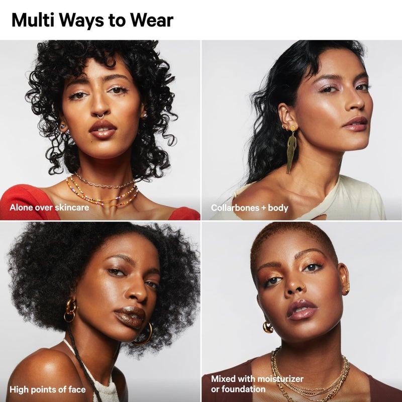 Milk Makeup Bionic Glow Liquid Illuminator, Reality (Luminous Bronze) - 0.91 fl oz - Delivers Hydrating, Natural Glow for Face & Body - Blendable & Buildable - Weightless - Vegan, Cruelty Free - Image 3