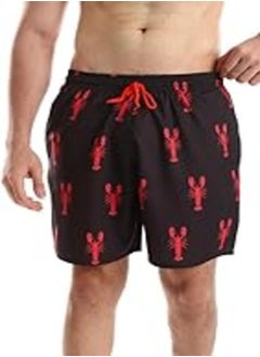 WHITE RABBIT White Rabbit Men Side Pockets Crabs Patterned Board Shorts 