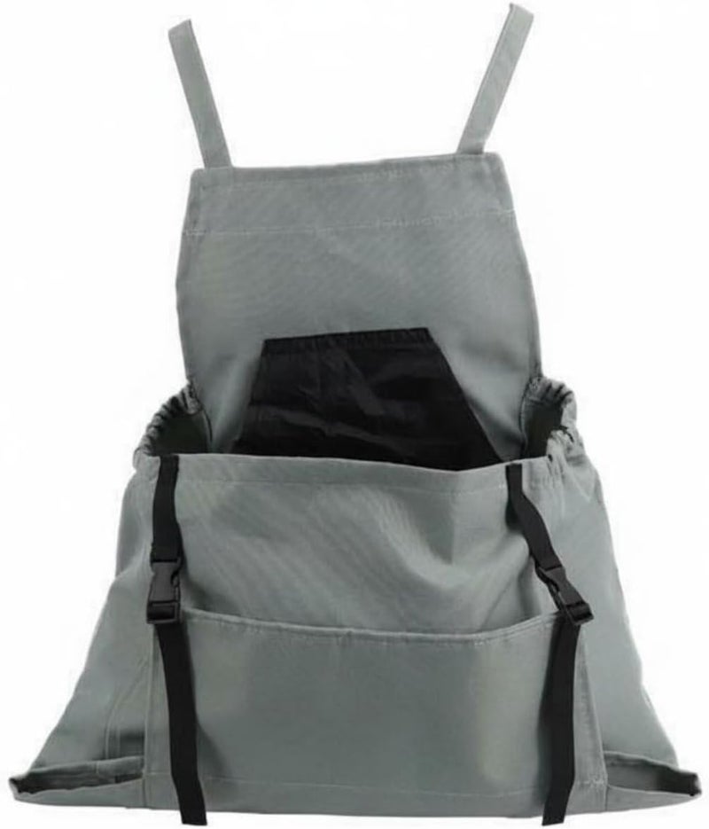 Quick Release Harvesting Apron Adjustable Straps Fruit Picking Apron Waterproof Gardening Gear for Gardeners, Farmers, Orchard, Farm, Array, Grey - Image 1