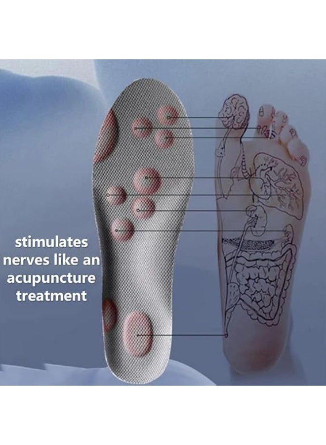 SUNSAR 1 Pairs 4D Cloud Insoles,Soft Foot Protection Cloud Feeling Insole,Super Soft Comfort Insoles,U-Shape Memory Foam Insoles, 4D Sports Memory Foam Insoles - Image 5