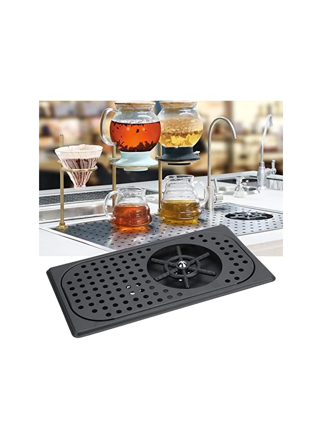 غسالة أكواب أوتوماتيكية من الفولاذ المقاوم للصدأ للاستخدام المنزلي والتجاري باللون الأسود غير اللامع - Image 3