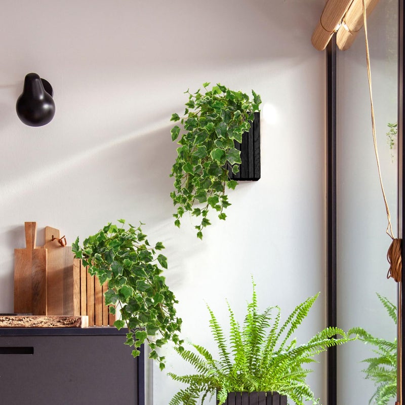 Hollyone 2pcs Artificial Hanging Plants 24" Fake Ivy Vine Faux Ivy Leaves Hanging Plant Greenery for Wall House Room Patio Indoor Outdoor Home Shelf Office Wedding Decor - Image 3