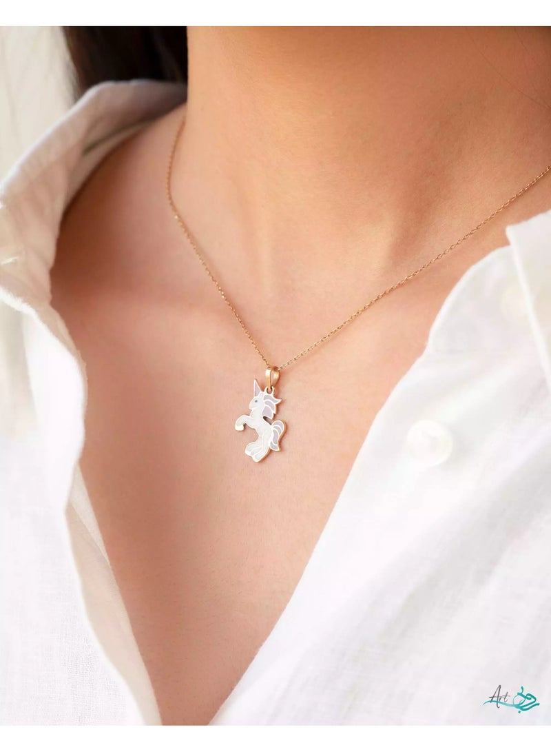 Ruby Art Gold 18K Pure Gold Pendant for girls-   1.06 Gram - Image 3